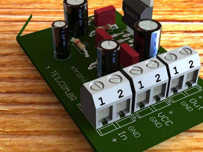 Circuito Amplificador De Potência Com CI TDA2003 – 10W | Te1